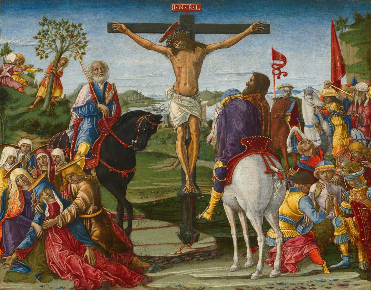 Ukrzyżowanie, prawdopodobnie 1491. autorstwa Benvenuto di Giovanni