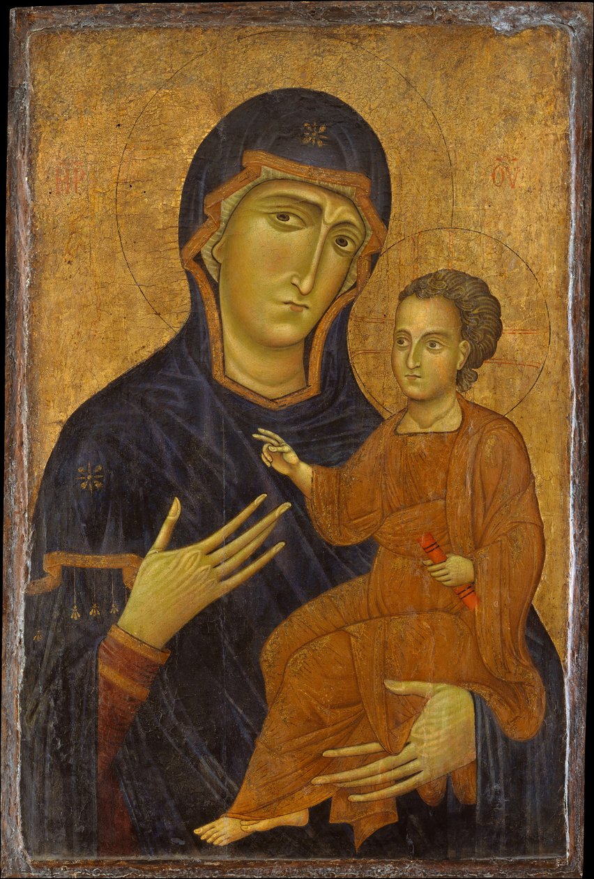 Madonna z Dzieciątkiem, prawdopodobnie 1230. autorstwa Berlinghiero