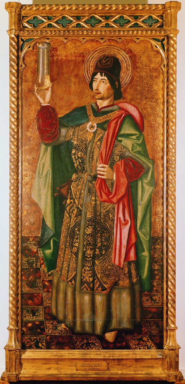Św. Damian, ok. 1490 autorstwa Bermejo