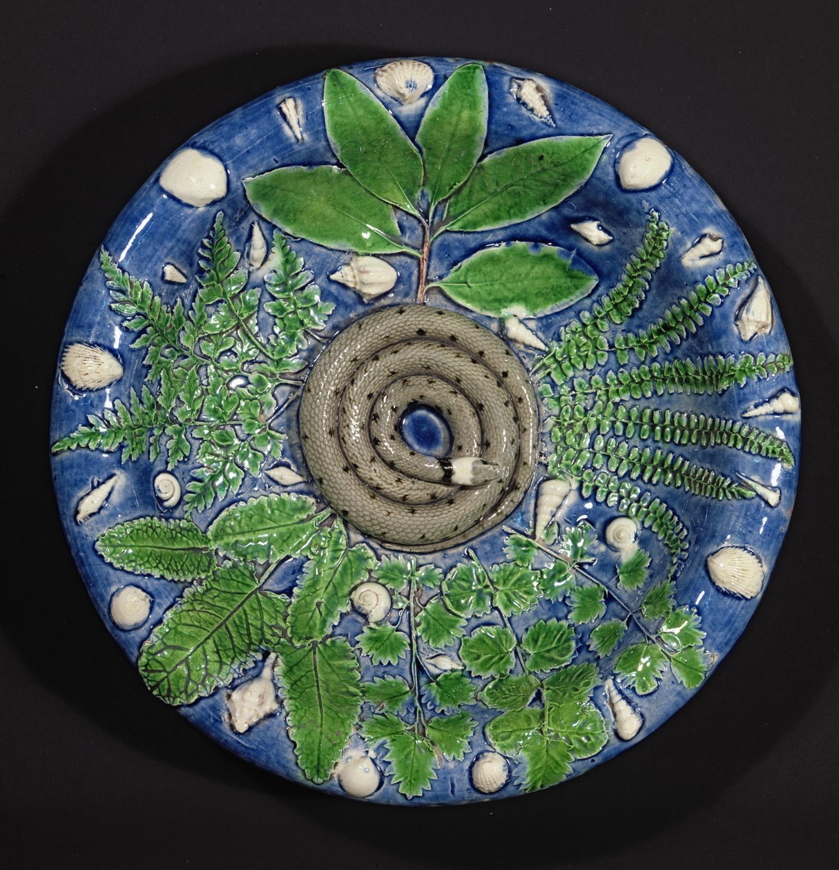 Naczynie, Palissy Ware (ceramika szkliwiona ołowiem) autorstwa Bernard Palissy