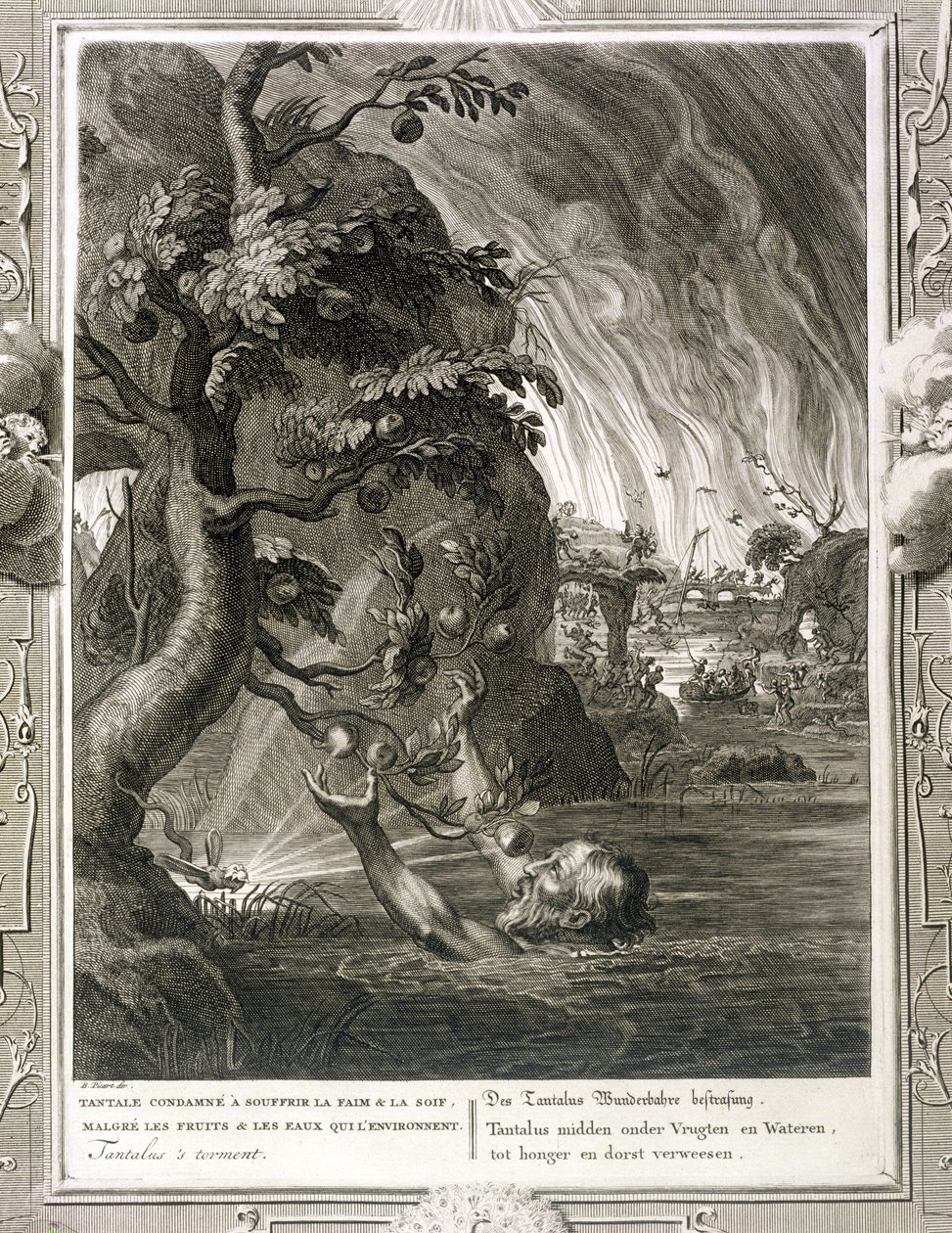 Męka Tantala, 1731 autorstwa Bernard Picart