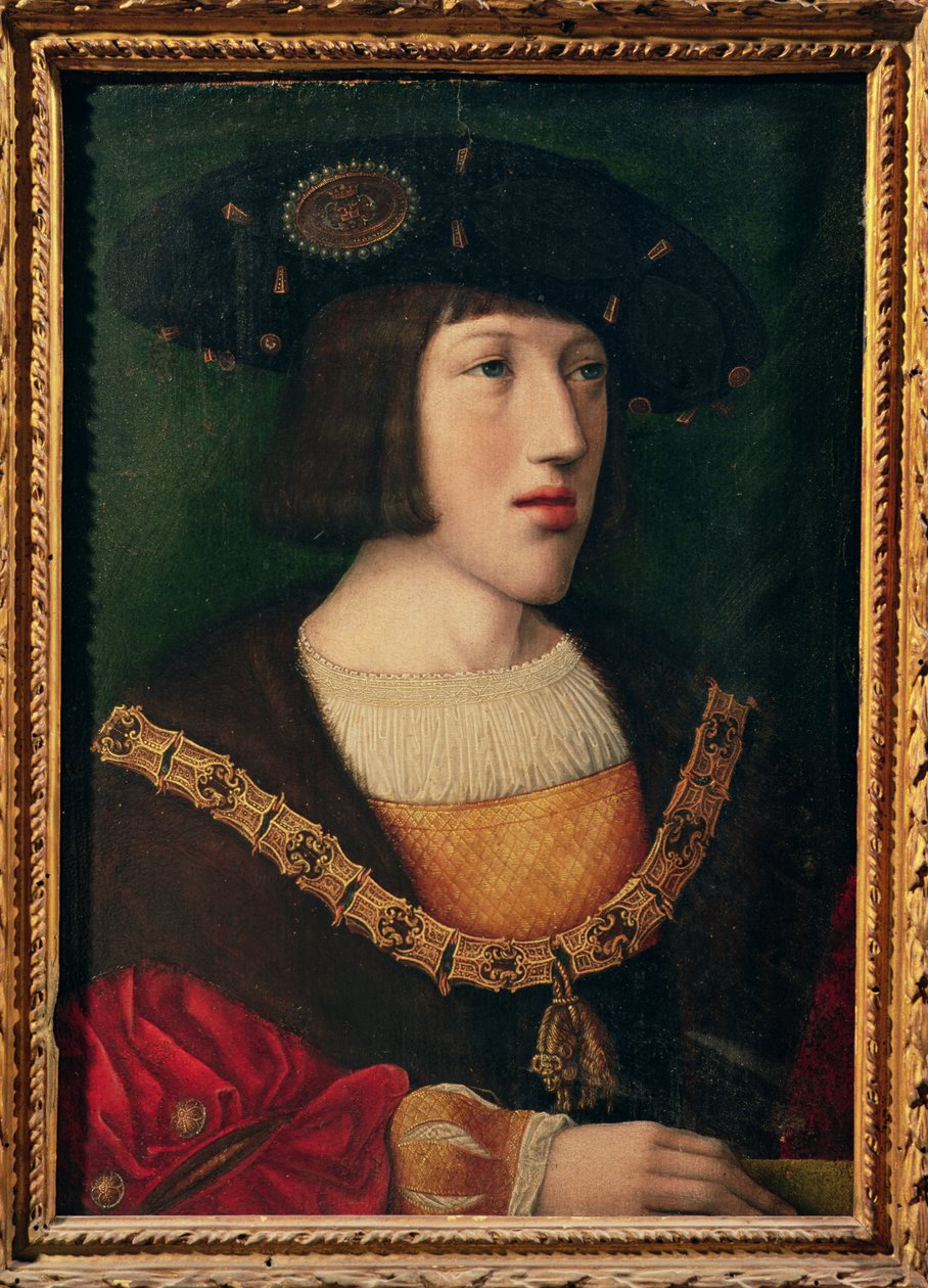 Portret Karola V (1500-58), w wieku około szesnastu lat, 1516 r. autorstwa Bernard van Orley