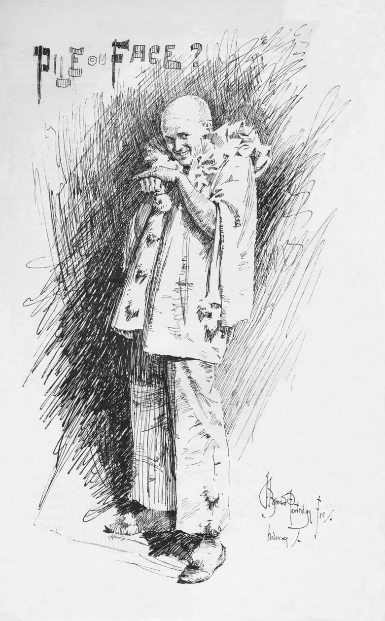 Szkic klauna, c1893, 1894 autorstwa Bernard Partridge
