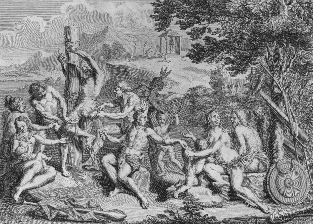W niewoli ofiarowany przez Antis, 1723. autorstwa Bernard Picart
