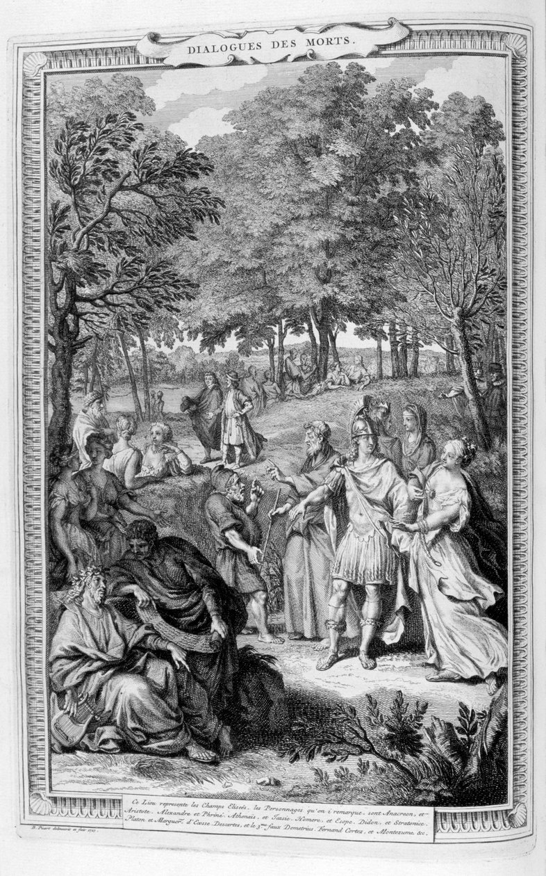 Dialogi umarłych, 1728. autorstwa Bernard Picart
