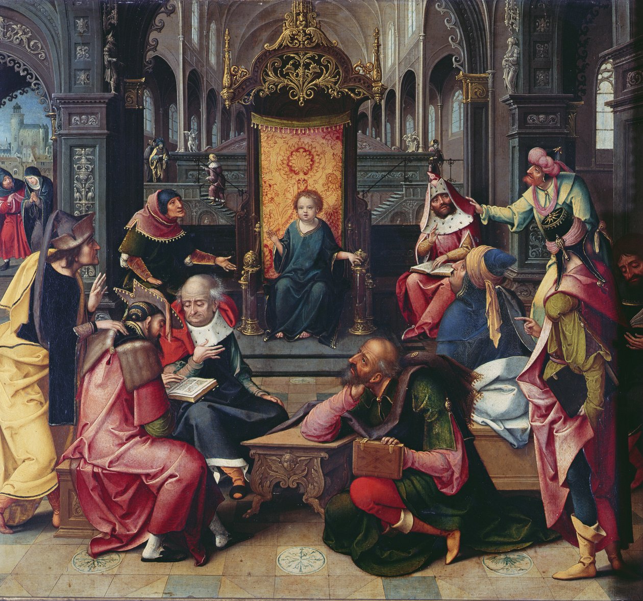 Chrystus w świątyni autorstwa Bernard van Orley
