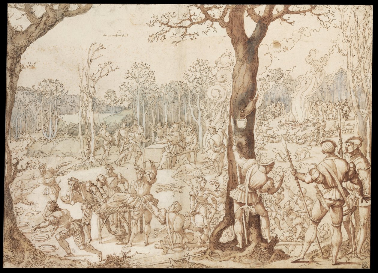 Dzielenie się grą autorstwa Bernard van Orley