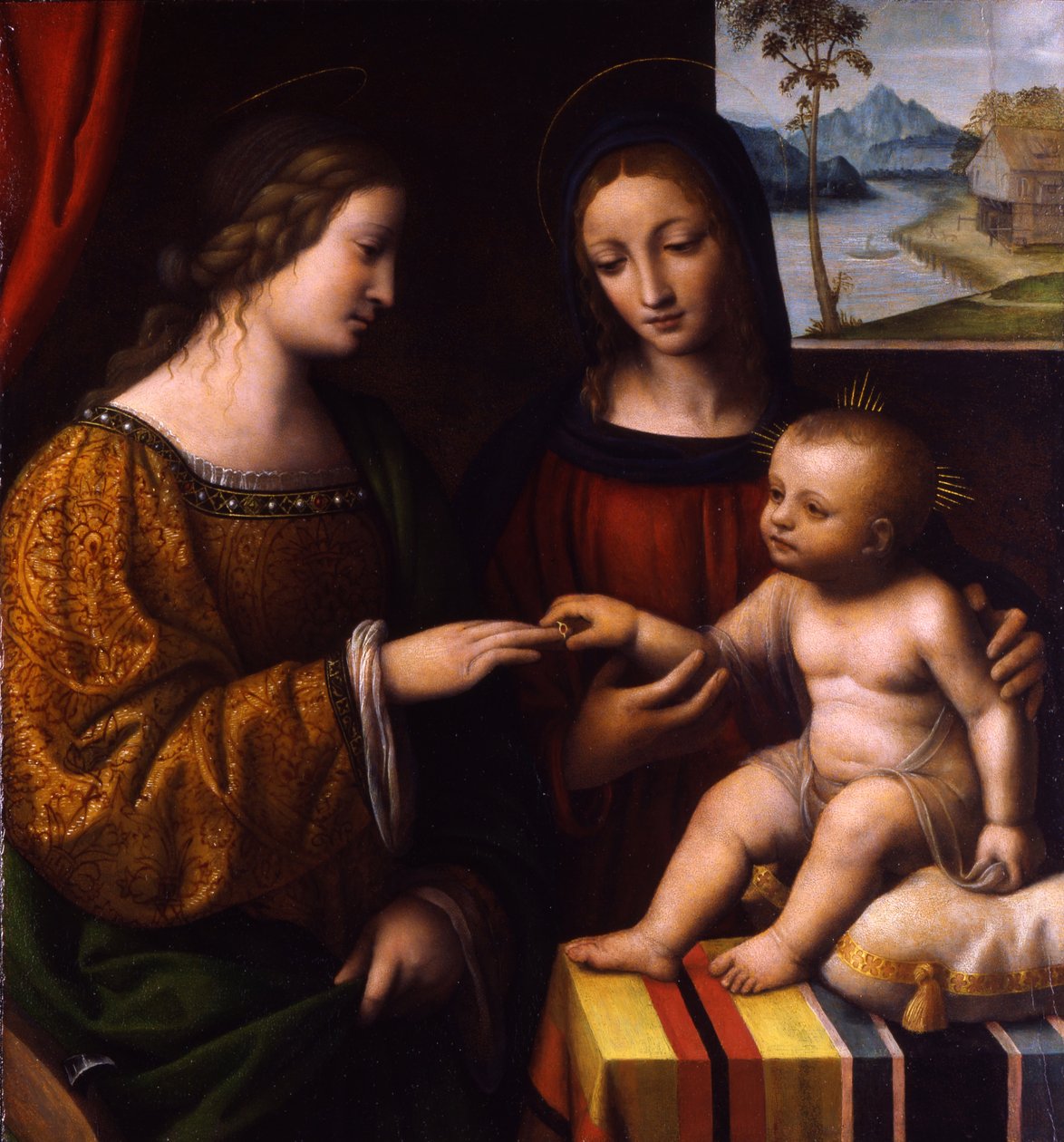 Mistyczne małżeństwo św. Katarzyny autorstwa Bernardino Luini
