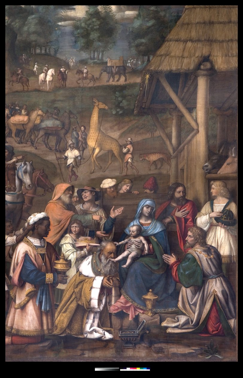 Adoracja Trzech Króli, 1513 autorstwa Bernardino Luini