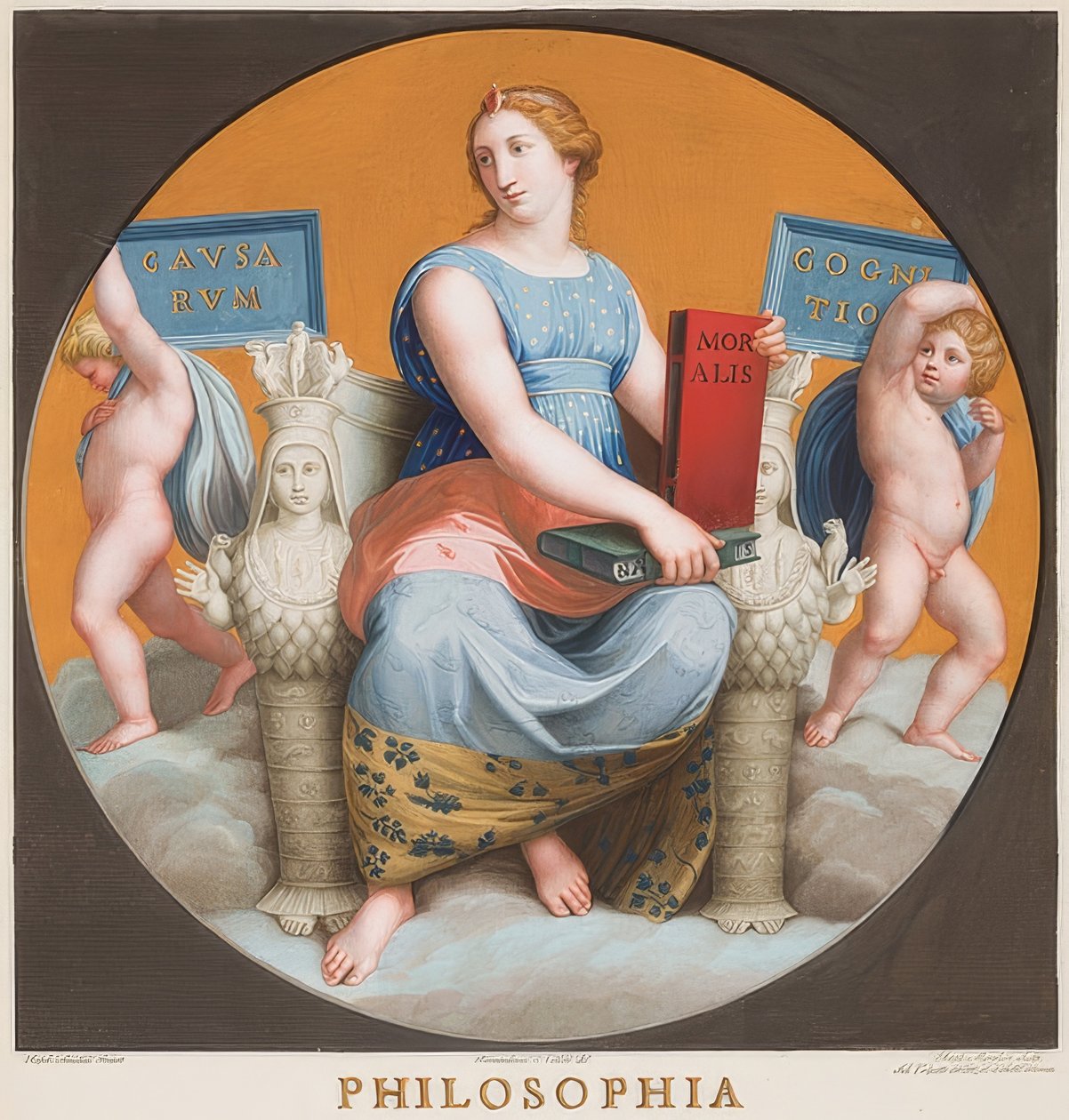 Filozofia (Stanze della Segnatura) autorstwa Bernardino Nocchi