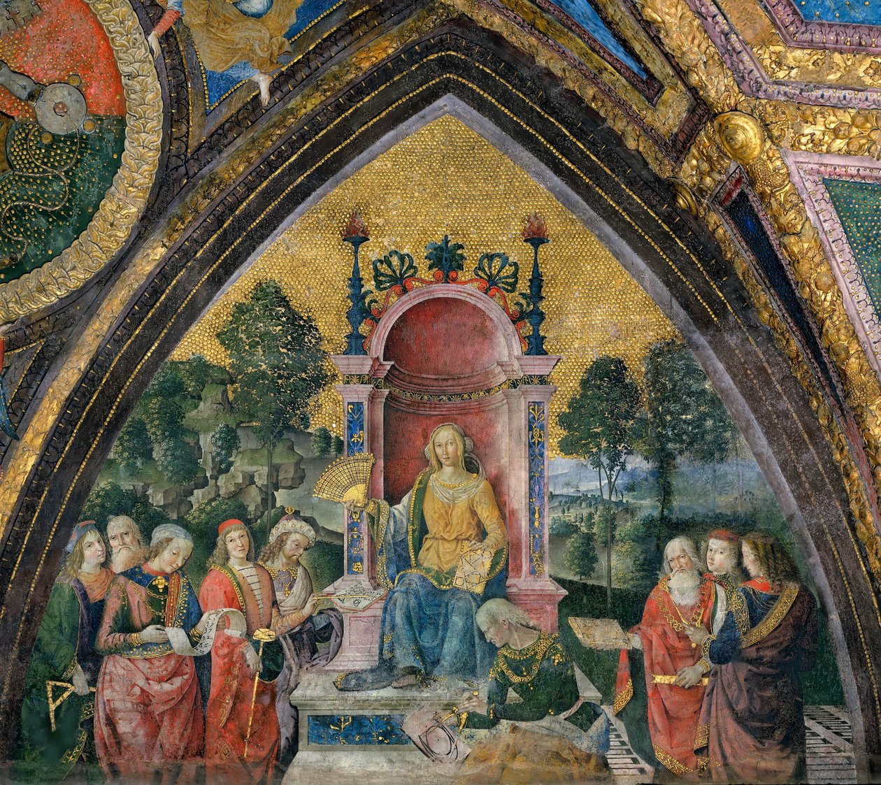 Geometria, 1492-1494. autorstwa Bernardino Pinturicchio
