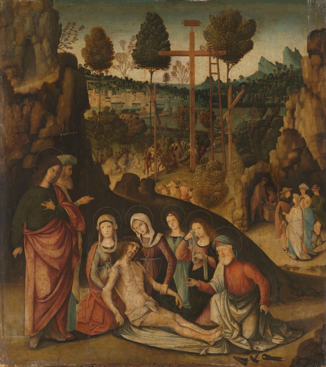 Opłakiwanie Chrystusa autorstwa Bernardino Zaganelli di Bosio (attributed to)