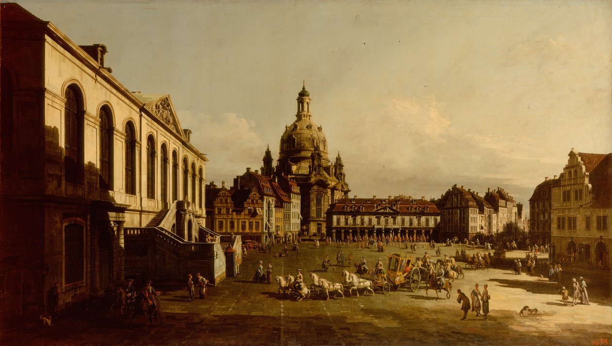 Neumarkt w Dreźnie autorstwa Bernardo Bellotto