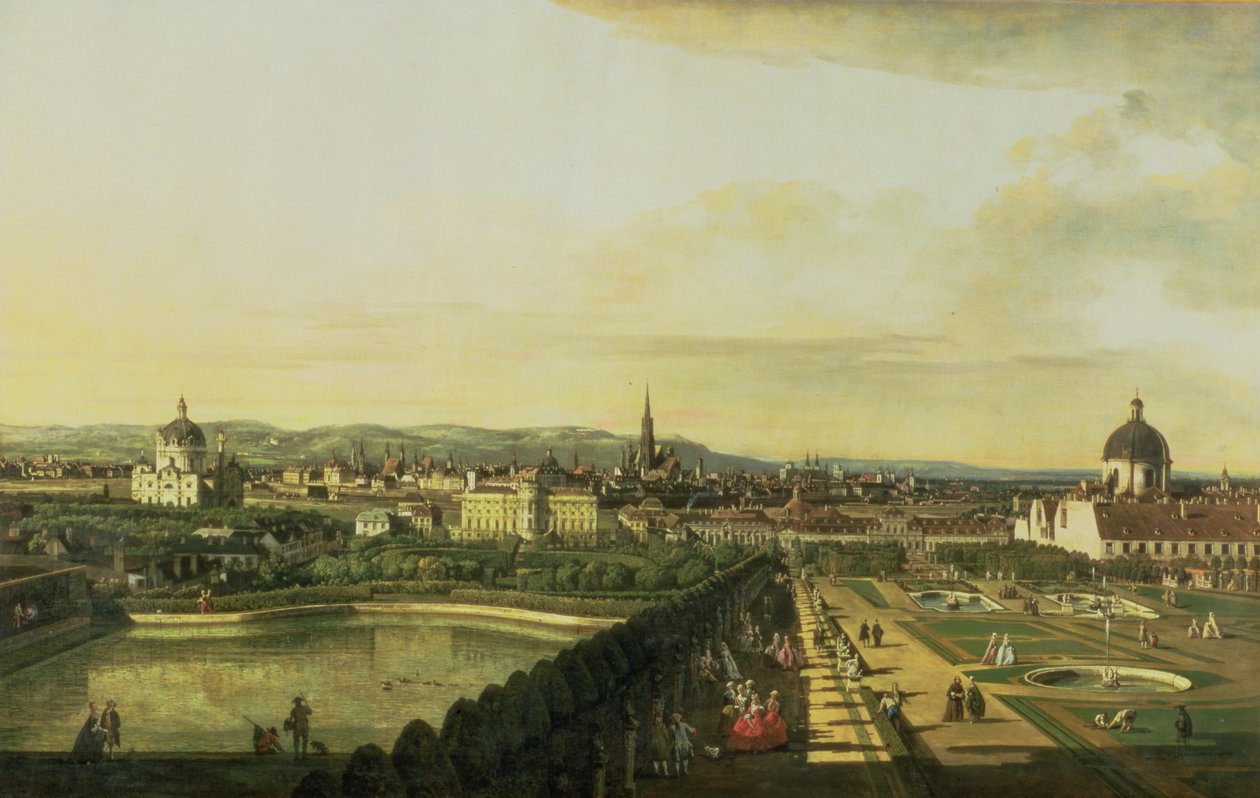 Belweder z Gesehen w Wiedniu autorstwa Bernardo Bellotto