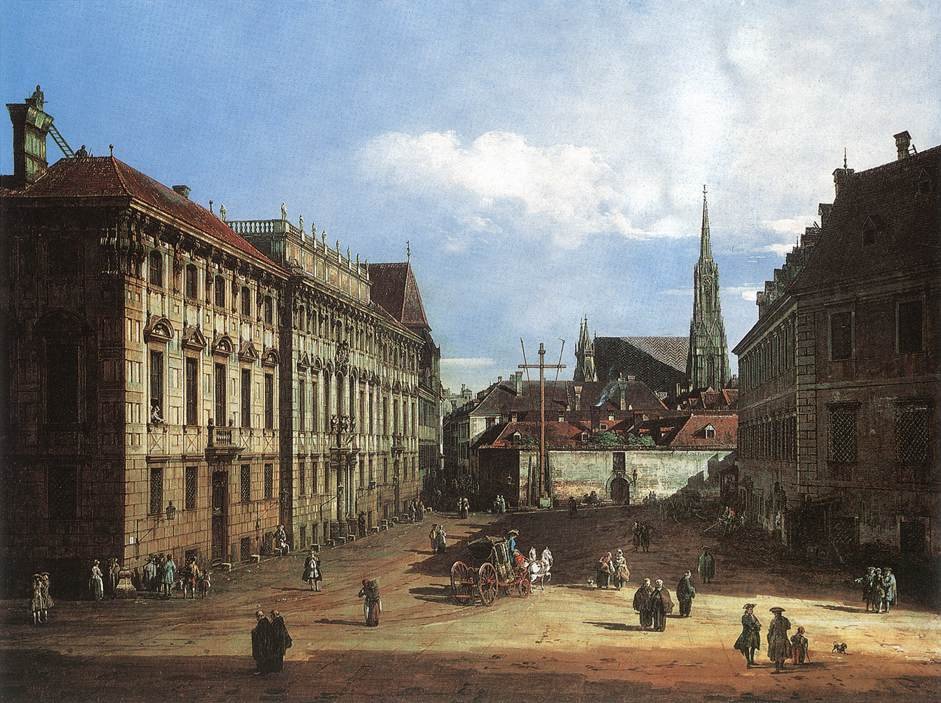 Wiedeń, Lobkowitzplatz autorstwa Bernardo Bellotto