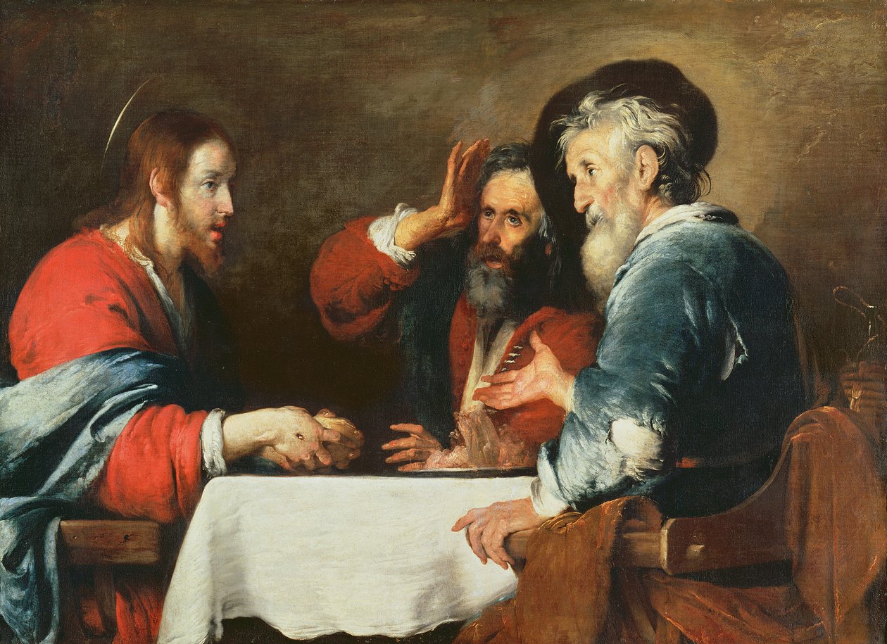 Wieczerza w Emaus autorstwa Bernardo Strozzi