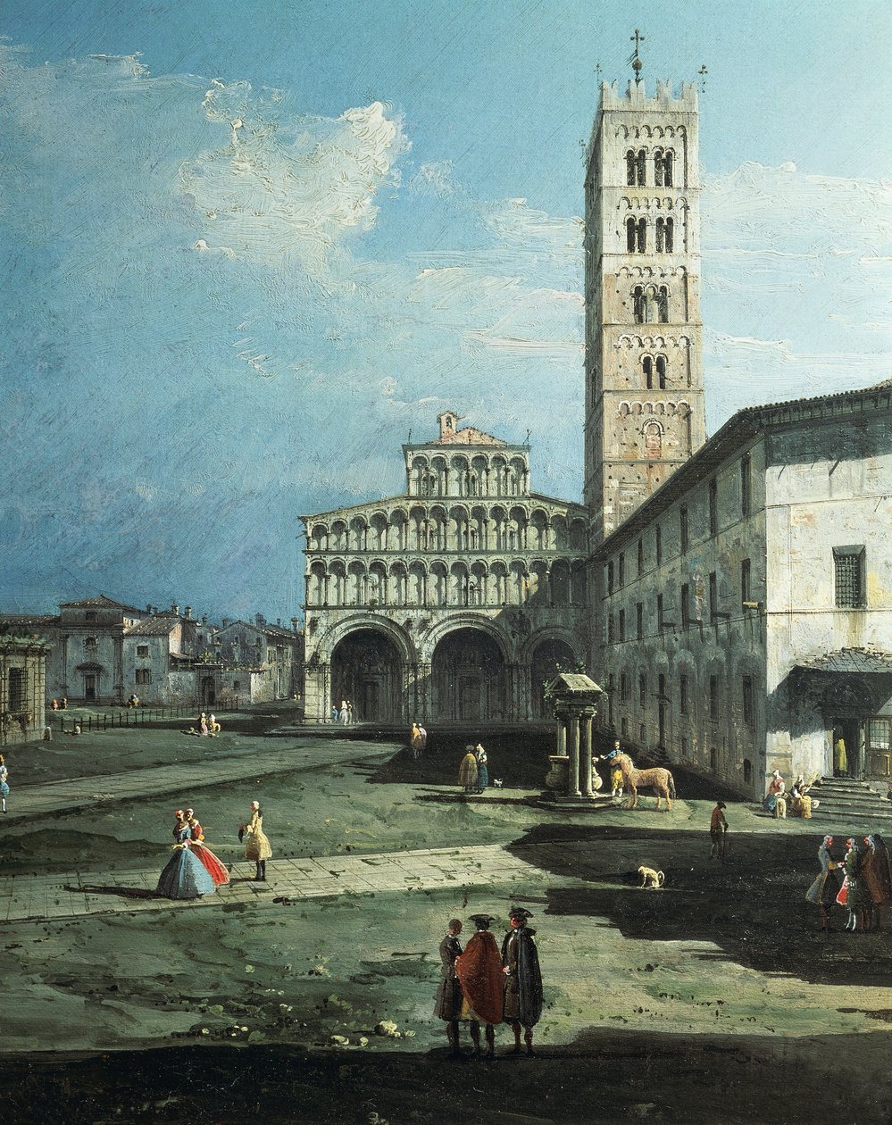 Plac San Martino w Lukce autorstwa Bernardo Bellotto
