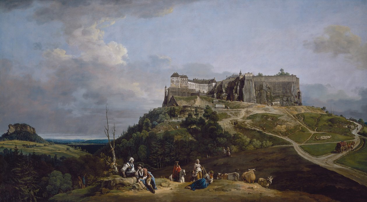 Twierdza Königstein, 1756-1758. autorstwa Bernardo Bellotto