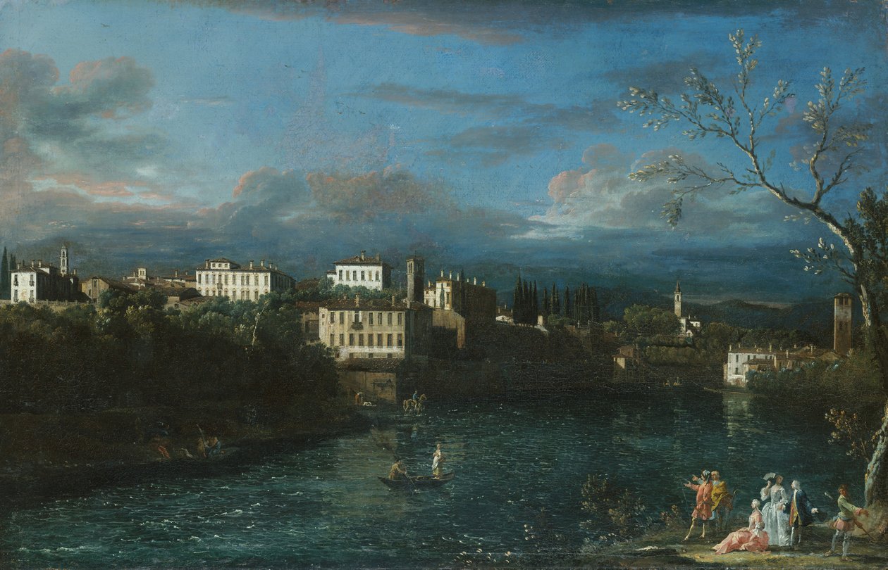 Vaprio dAdda, 1744. autorstwa Bernardo Bellotto