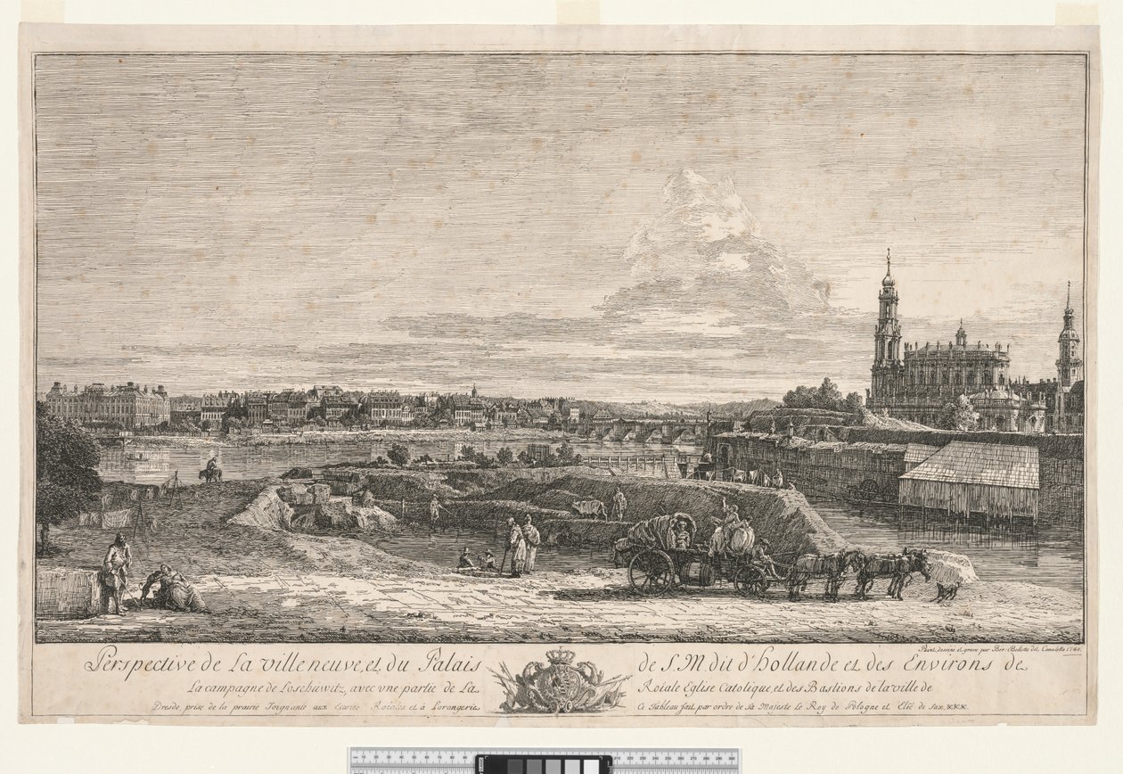 Widok Drezna, 1748. autorstwa Bernardo Bellotto