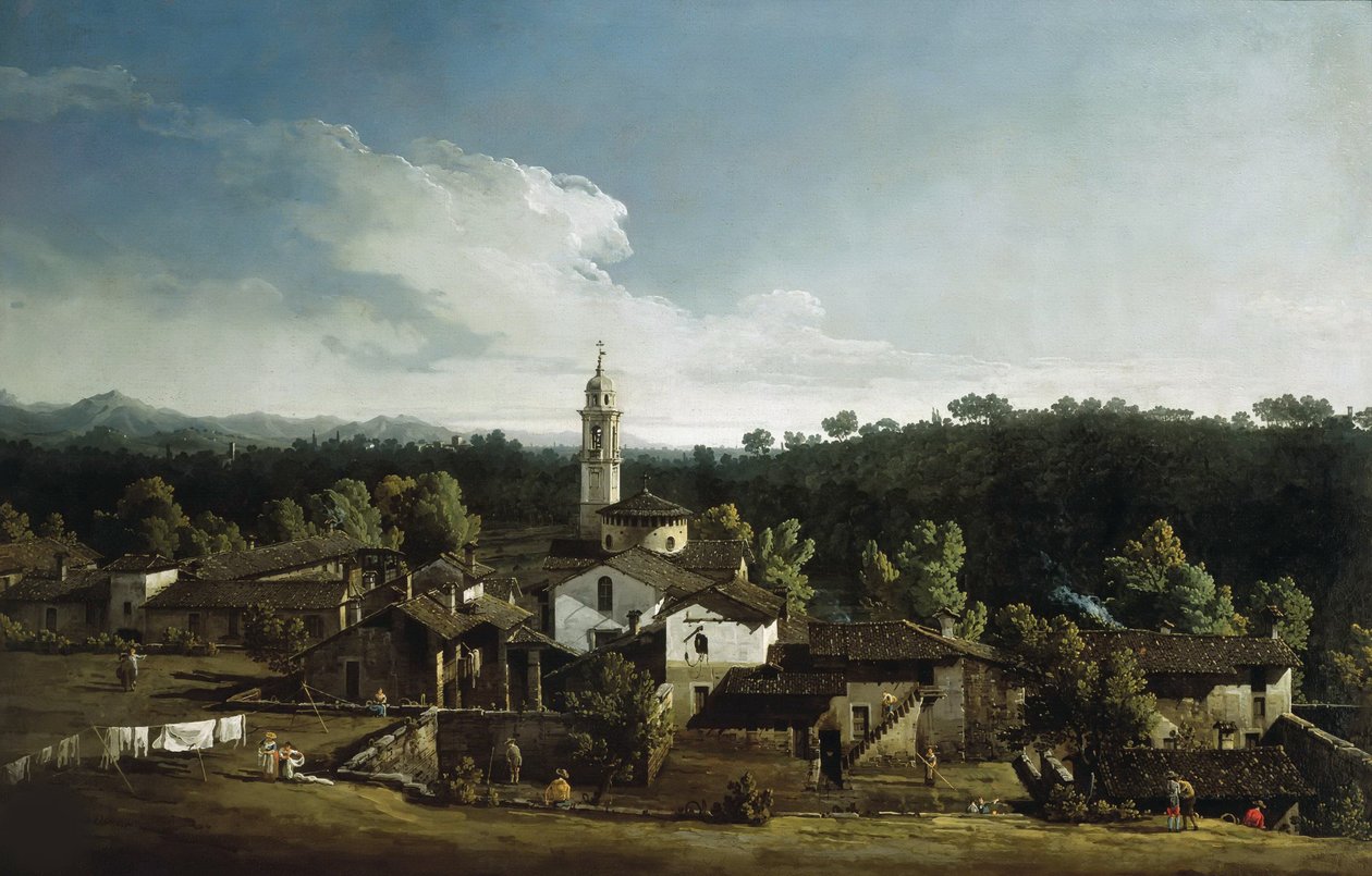Widok Gazzady, 1744. autorstwa Bernardo Bellotto