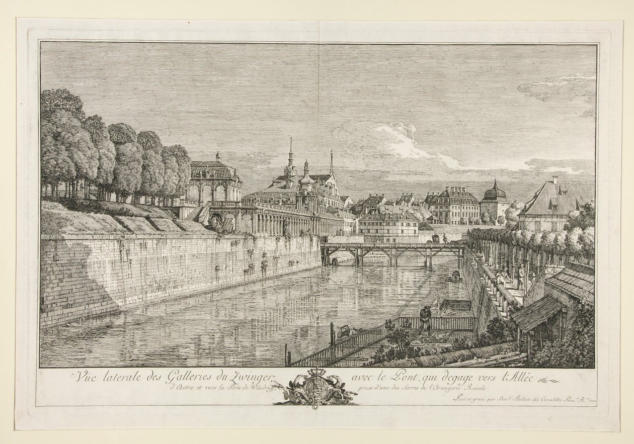 Widok na Zwinger, Drezno autorstwa Bernardo Bellotto