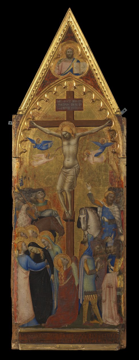Ukrzyżowanie (panel środkowy) (recto) autorstwa Bernardo Daddi