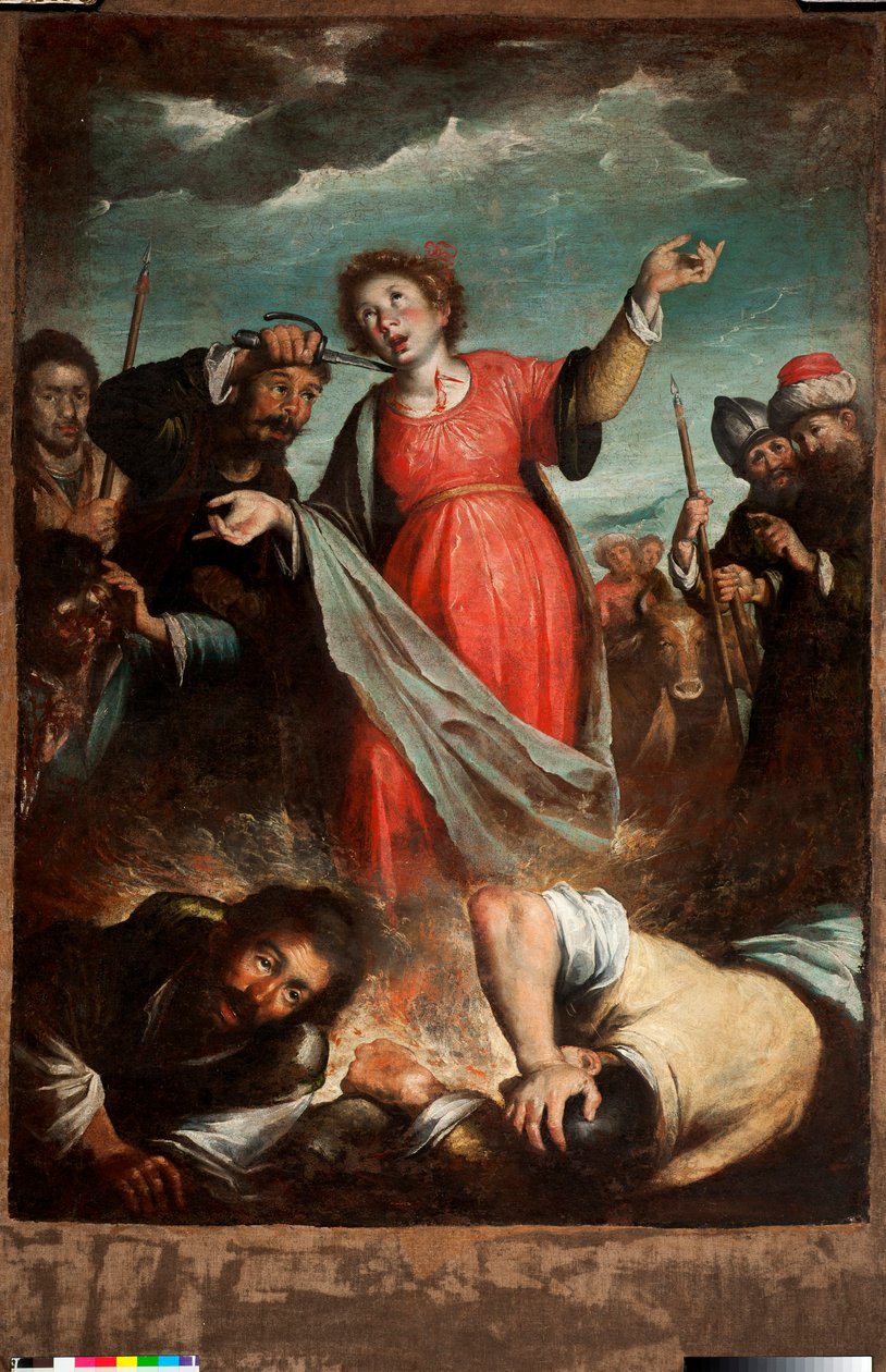 Męczeństwo św. Łucji (olej na płótnie) autorstwa Bernardo Strozzi