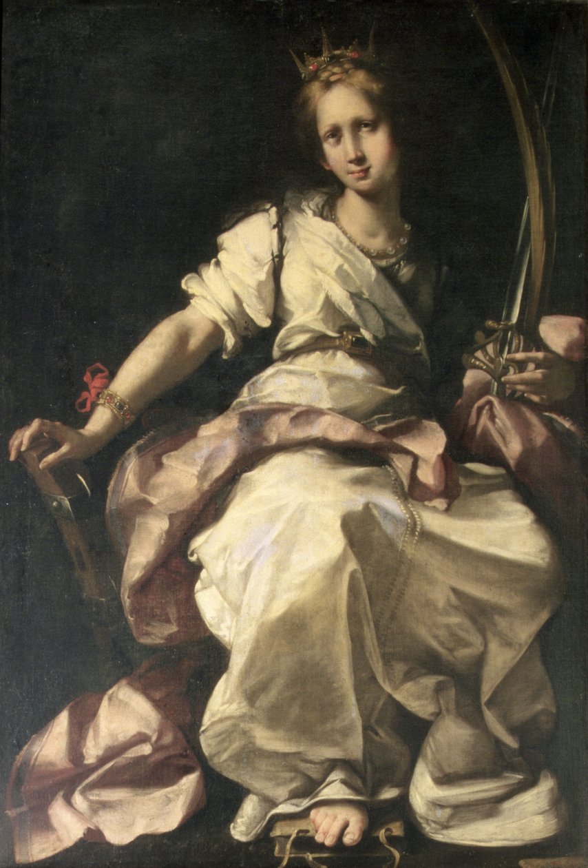 Św. Katarzyna z Aleksandrii autorstwa Bernardo Strozzi