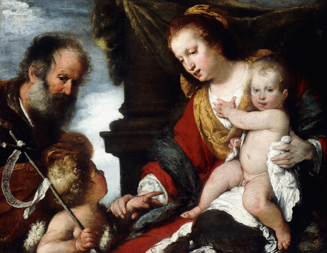 Święta Rodzina z Dzieciątkiem św. autorstwa Bernardo Strozzi