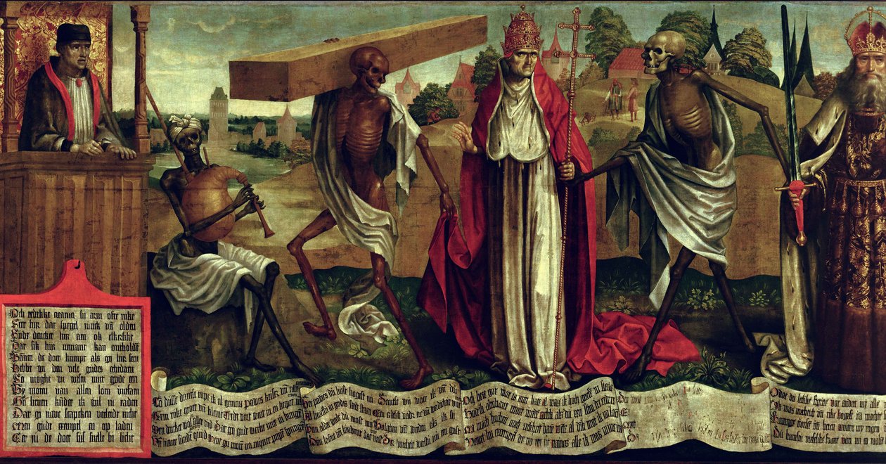 Taniec Śmierci, c.1499 (szczegół) autorstwa Bernt Notke