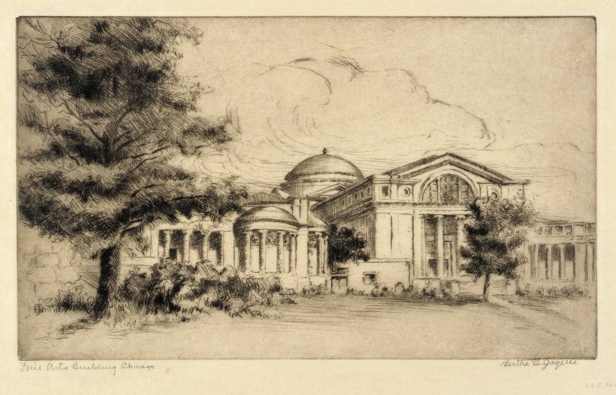 Fine Arts Building, Chicago (fasada, zachód) autorstwa Bertha E. Jaques