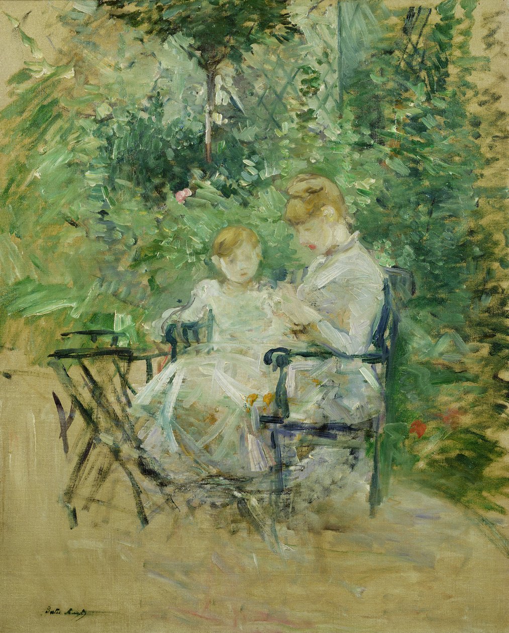 W ogrodzie, ok. 1885 r. autorstwa Berthe Morisot