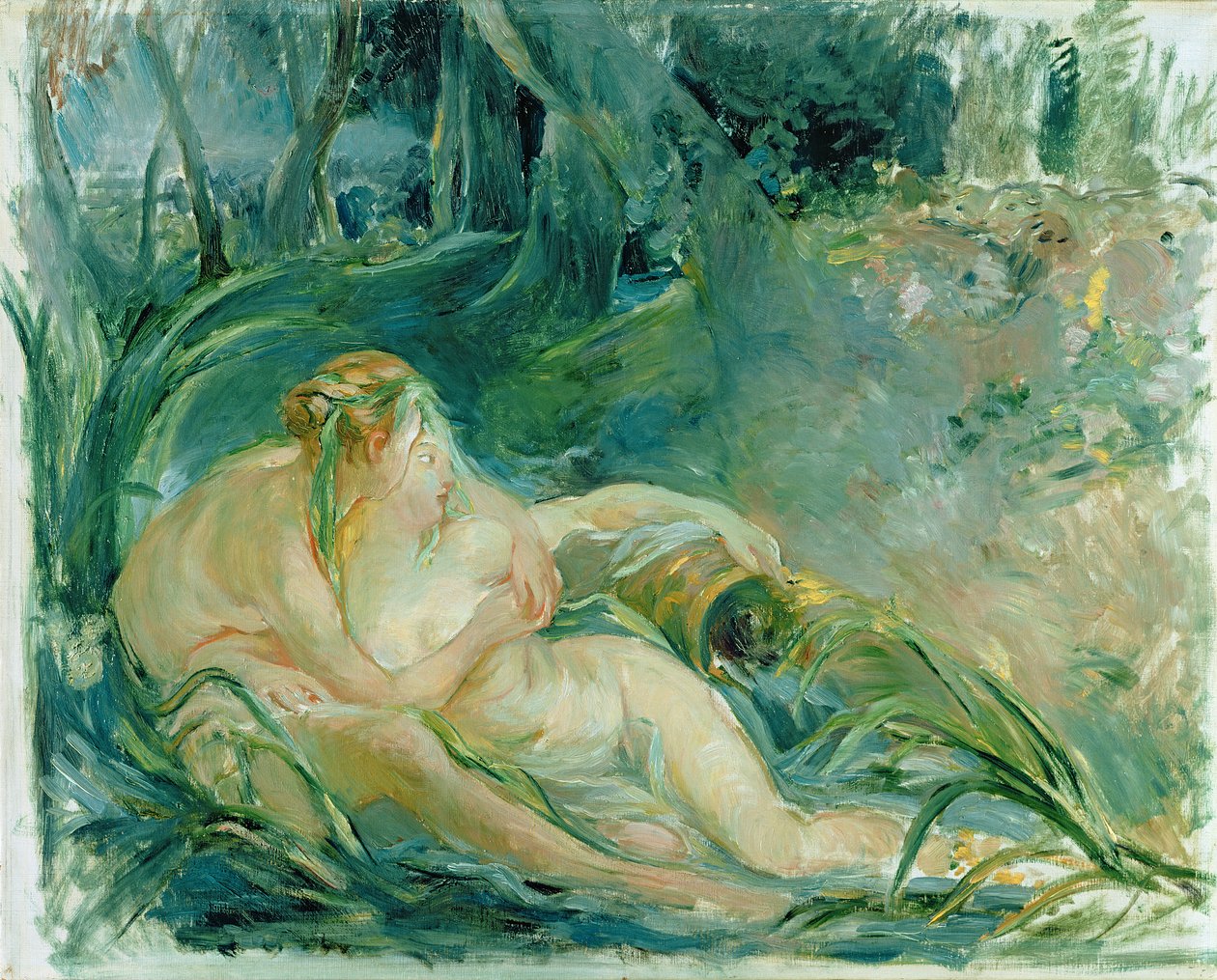 Jupiter i Callisto, według obrazu Bouchera autorstwa Berthe Morisot