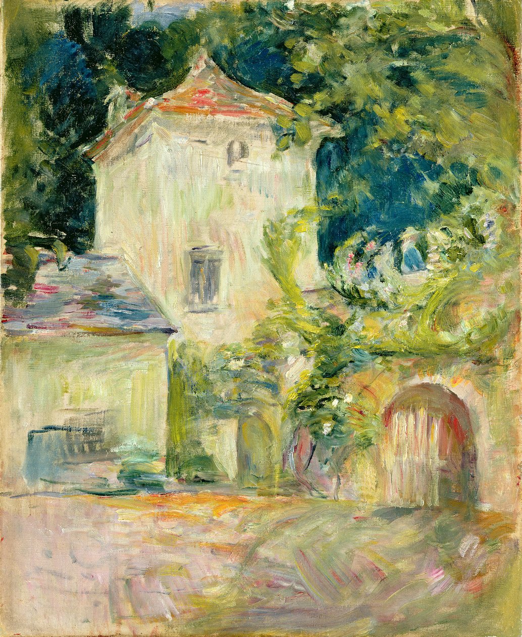 Gołębnik gołębi w Chateau du Mesnil, Juziers, 1892 autorstwa Berthe Morisot