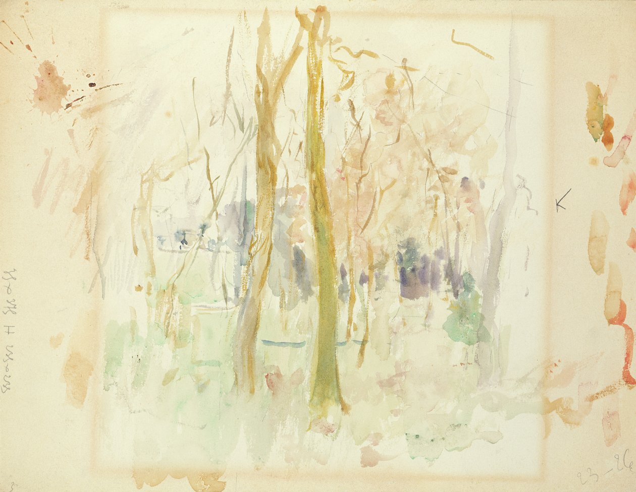 Czerwone Drzewa, 1885 autorstwa Berthe Morisot