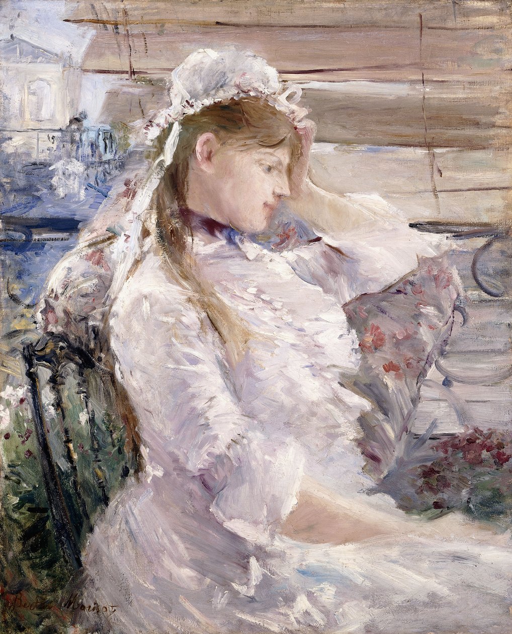 Za ślepcami, 1879 autorstwa Berthe Morisot