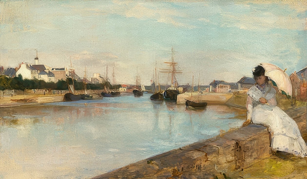 Port Lorient. 1869 autorstwa Berthe Morisot
