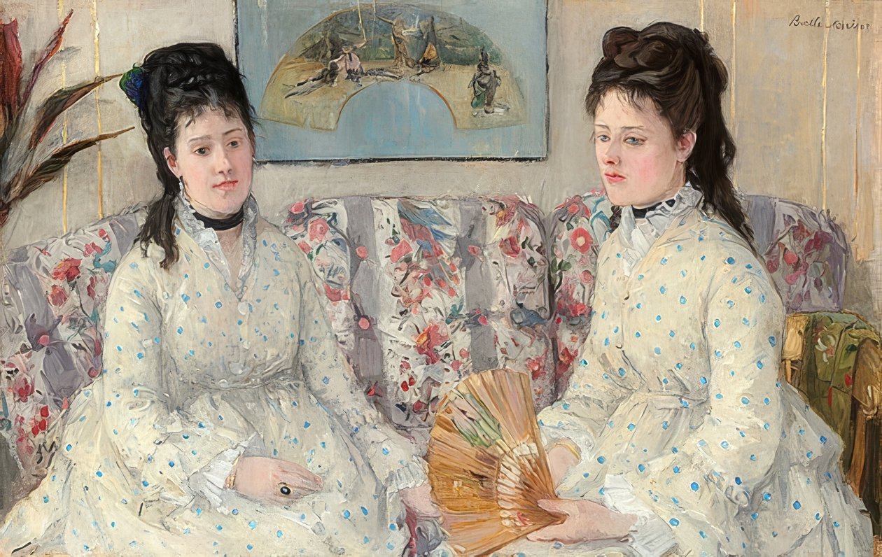 Siostry. 1869 autorstwa Berthe Morisot