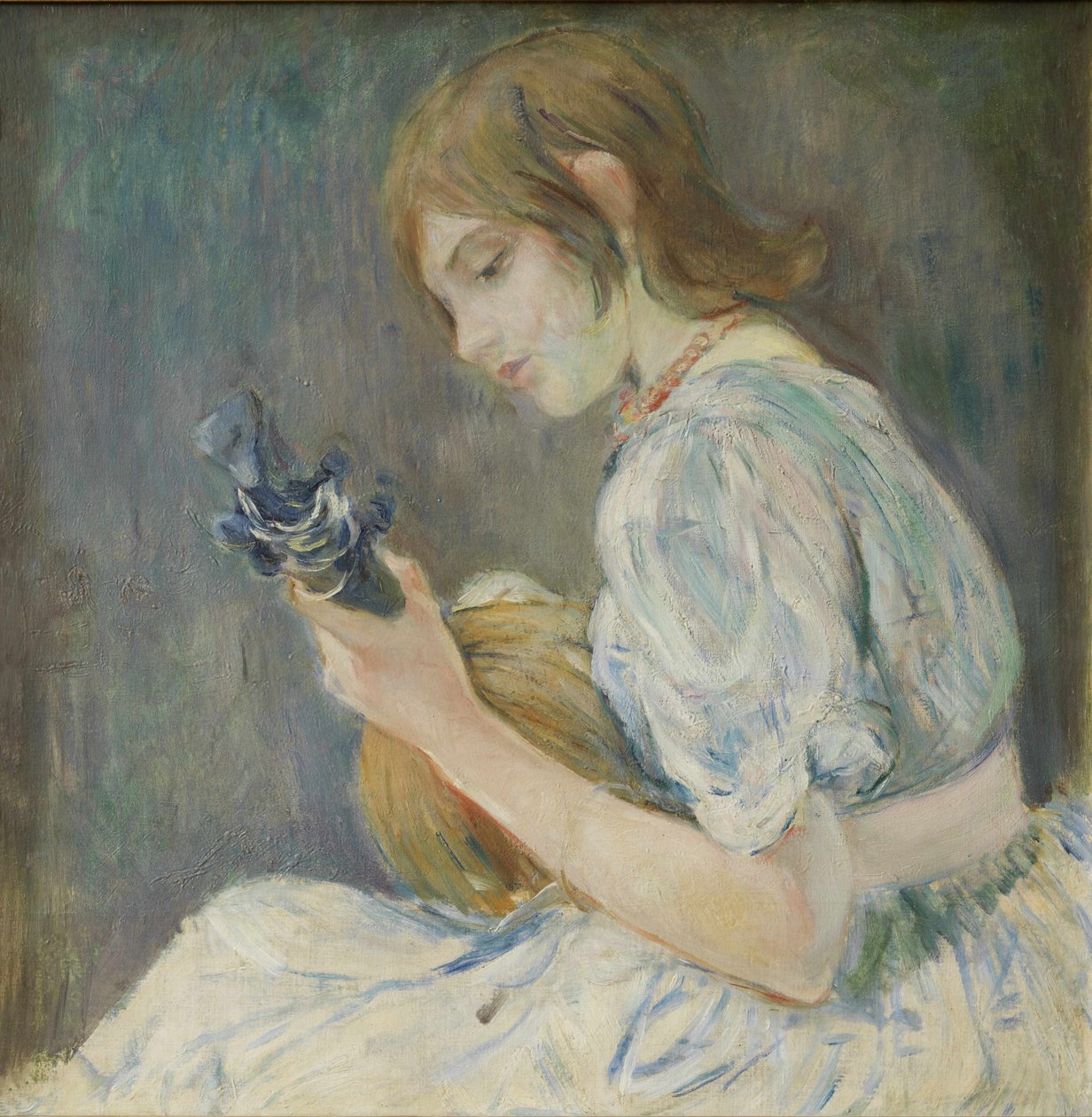Dziewczyna z Mandoliną autorstwa Berthe Morisot