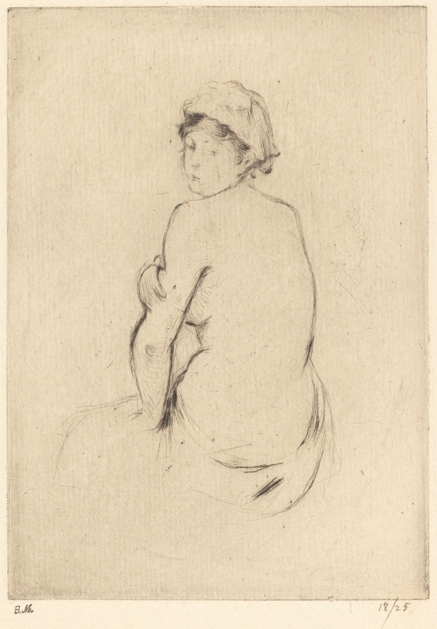 Akt, 18881890. autorstwa Berthe Morisot