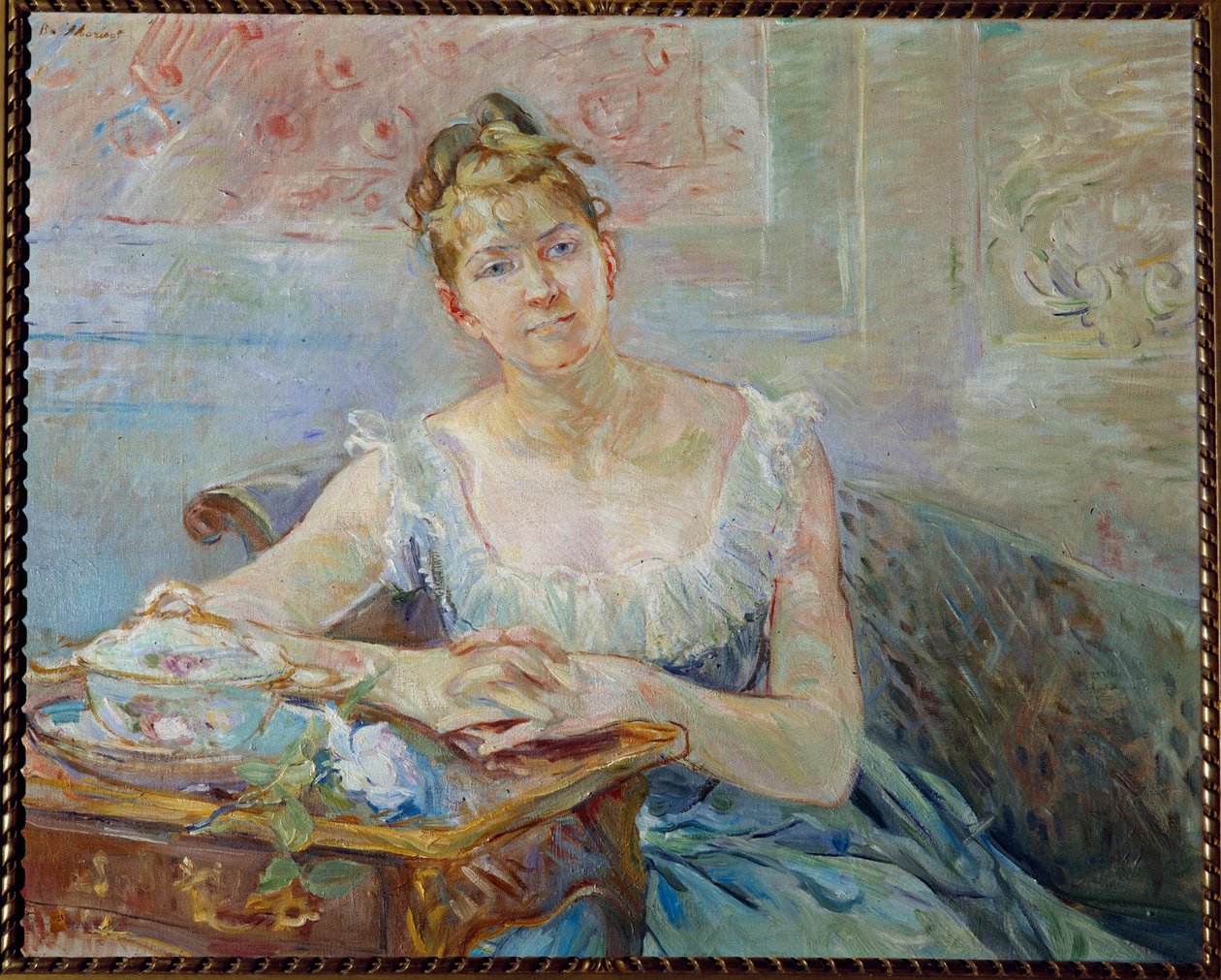 Portret Louise Riesener autorstwa Berthe Morisot