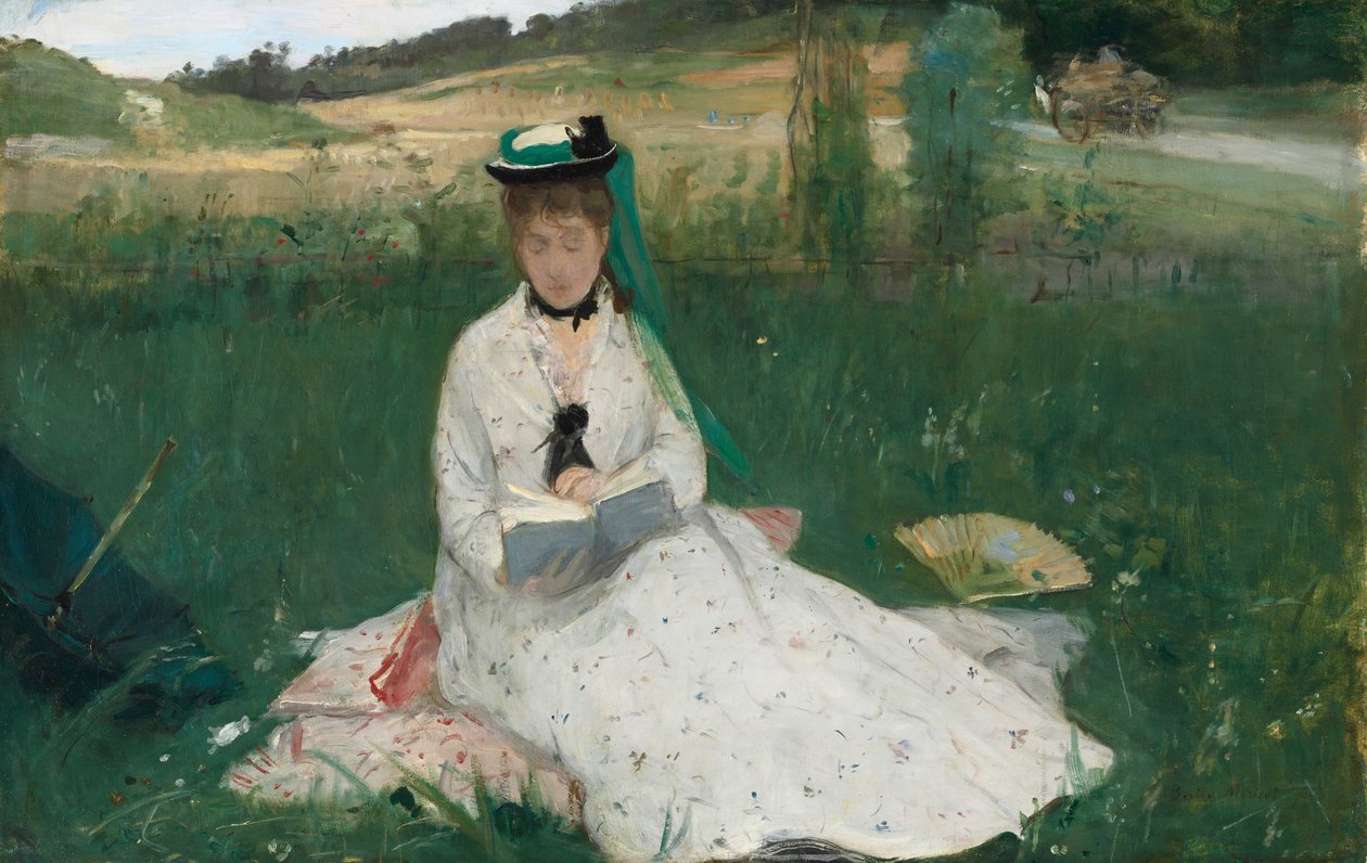 Czytanie, 1873 autorstwa Berthe Morisot
