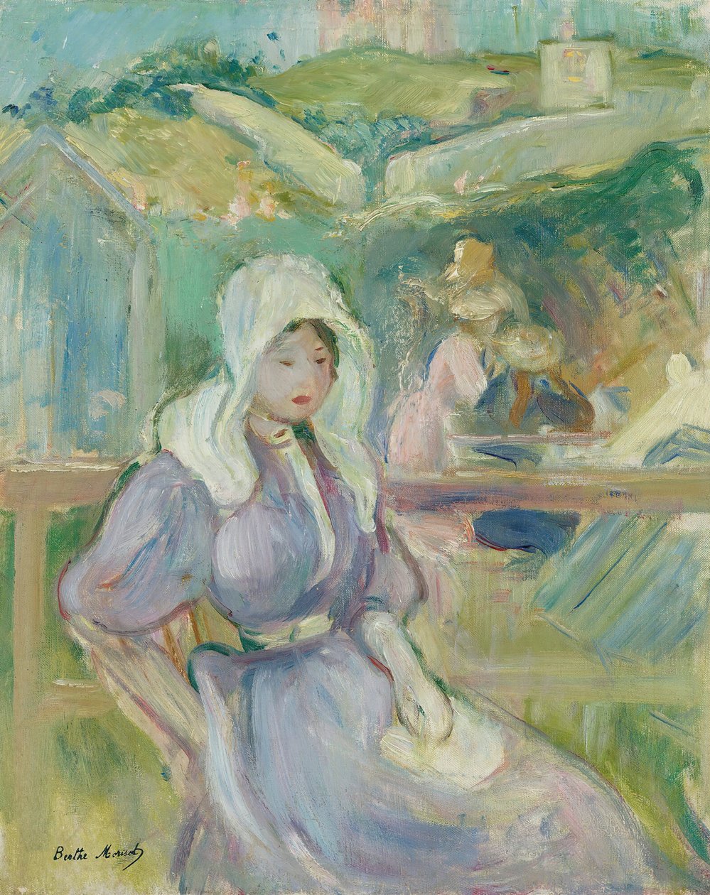 Na plaży w Portrieux, 1894. autorstwa Berthe Morisot