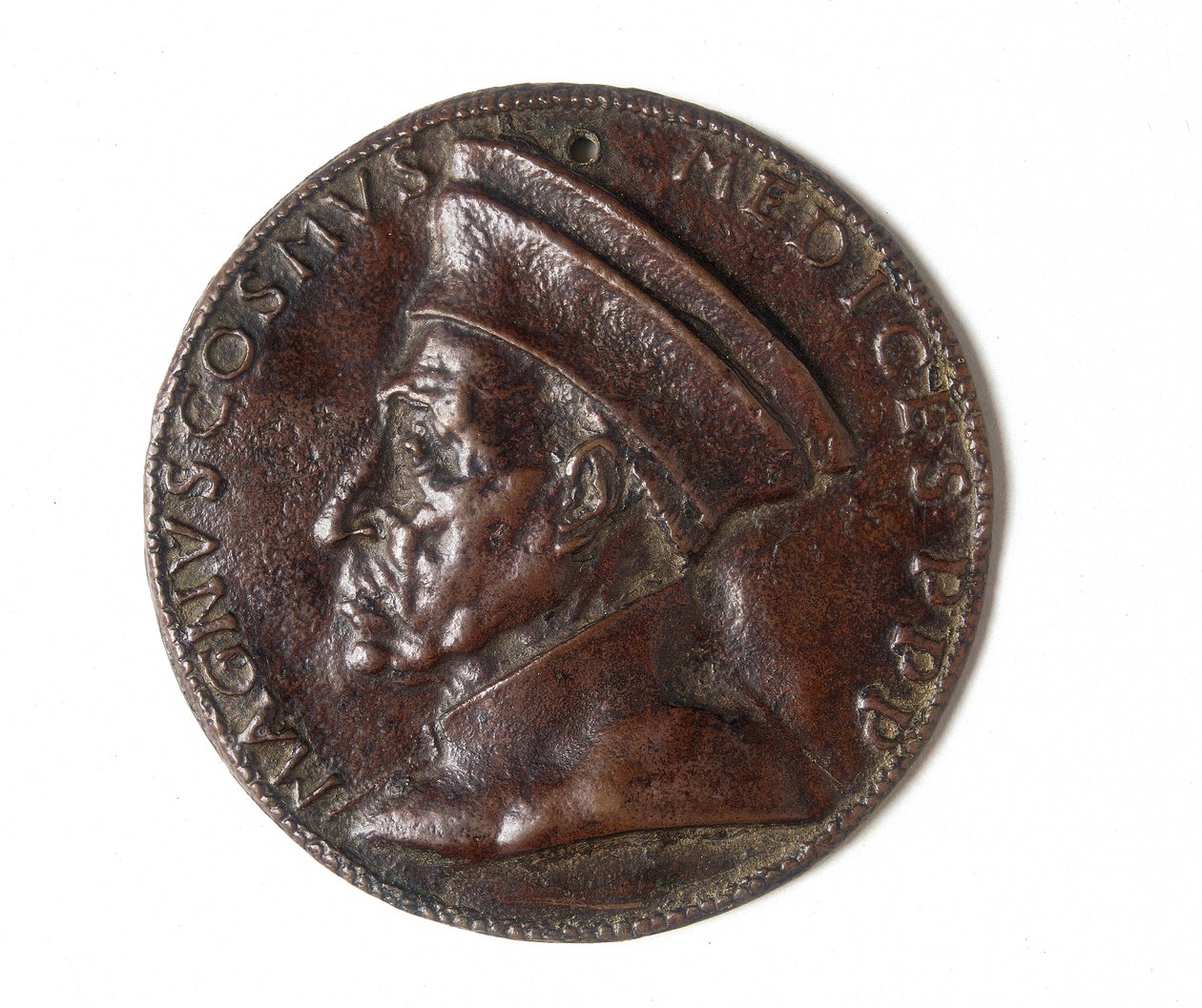 Medal przedstawiający Cosimo il Grande: recto autorstwa Bertoldo di Giovanni