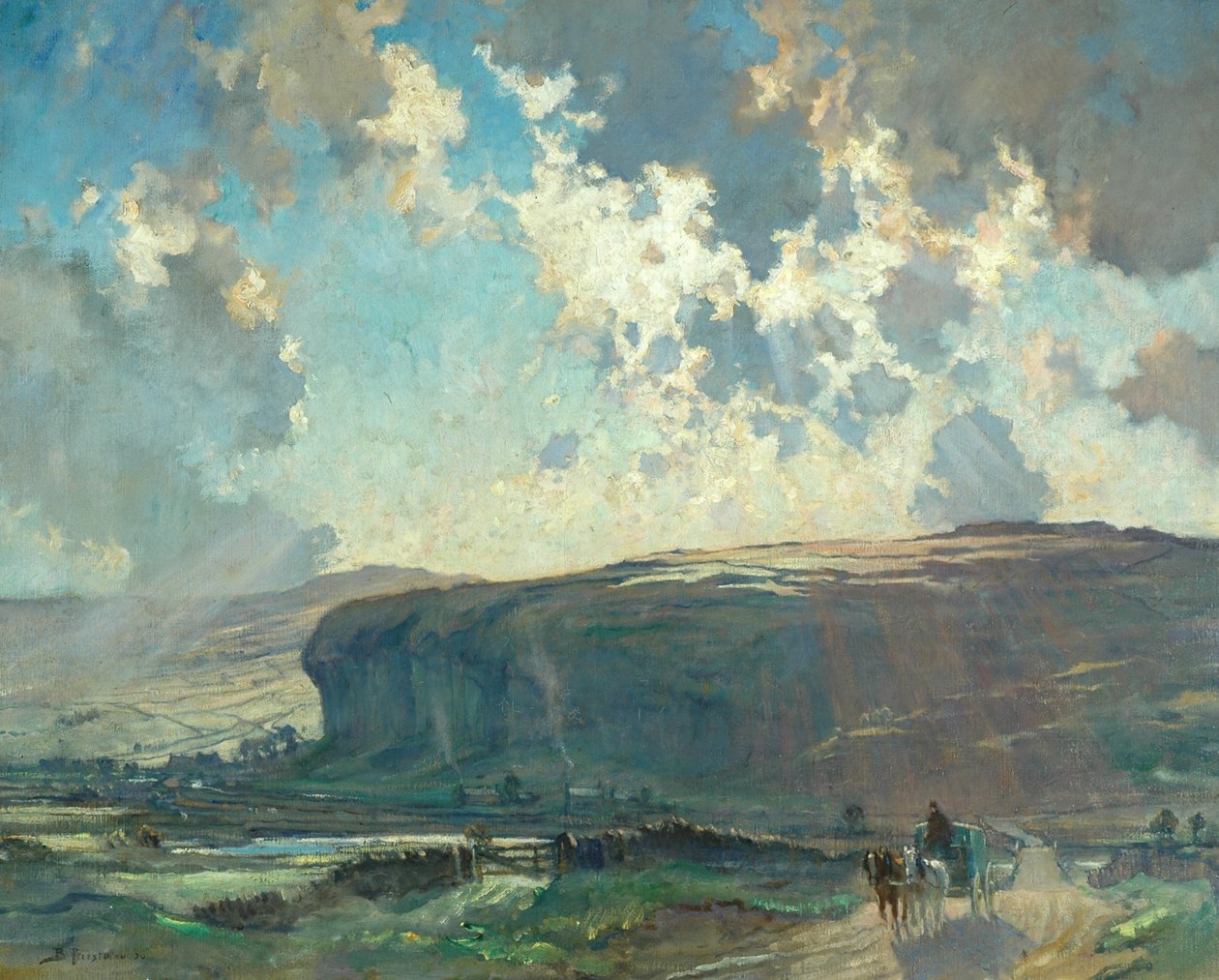 Poczta Jego Królewskiej Mości, Kilnsey Crag autorstwa Bertram Priestman