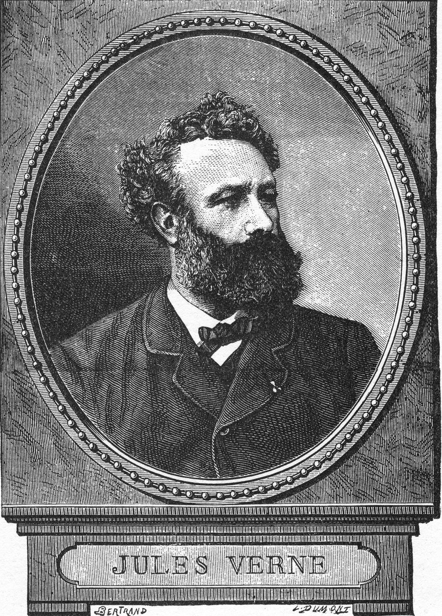 Juliusz Verne, portret współczesny autorstwa Auguste Bertrand