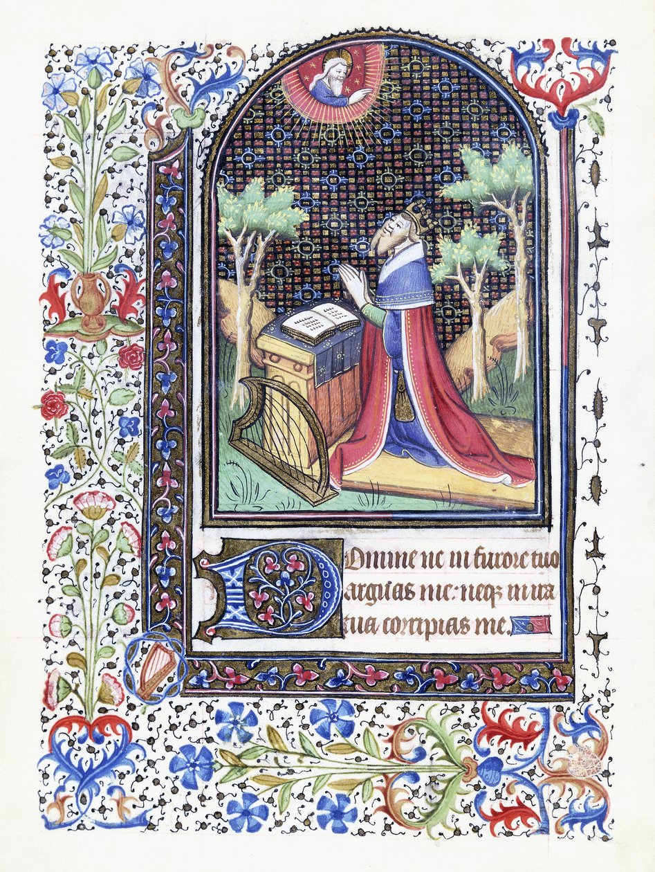 Dawid w modlitwie, ok. 1460 autorstwa Besancon School