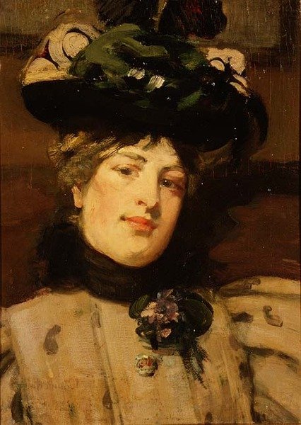 Portret damy autorstwa Bessie MacNicol