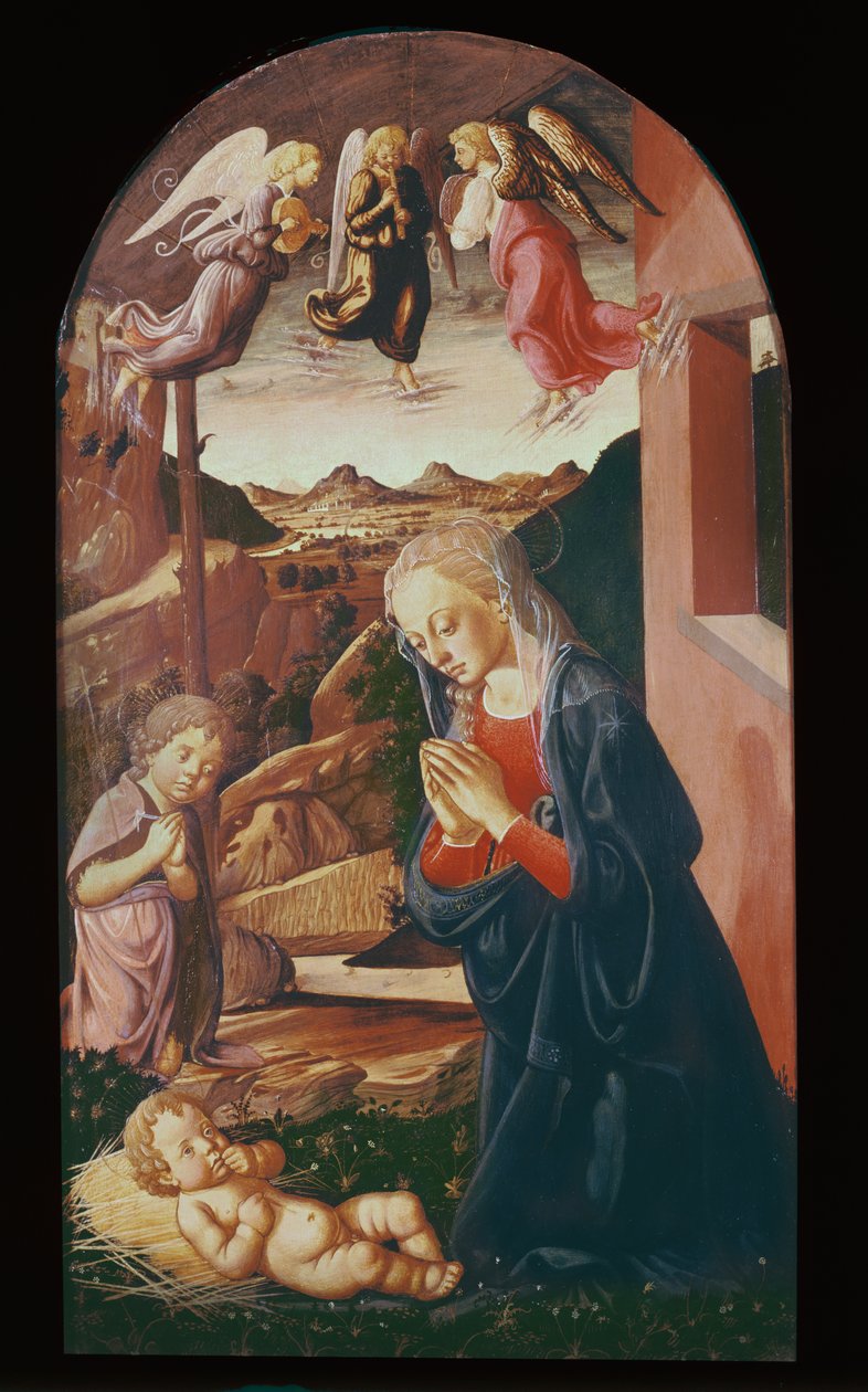 Madonna z Dzieciątkiem (panel) autorstwa Biagio di Antonio